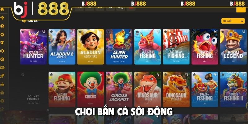 Chơi bắn cá sôi động