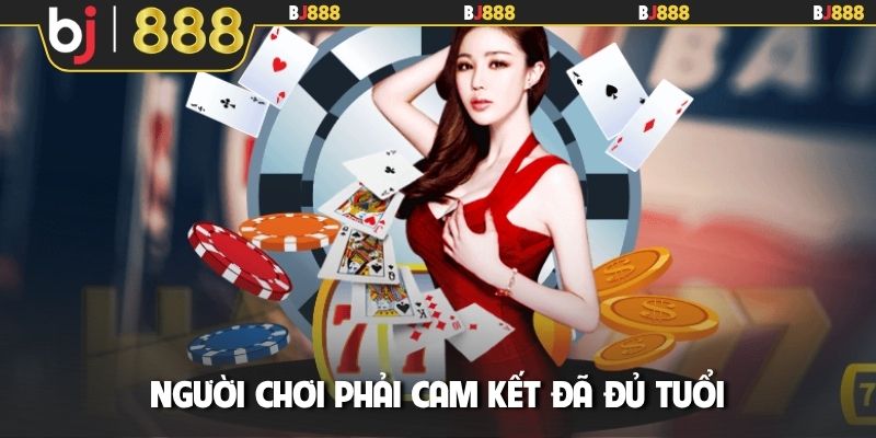 Người chơi phải cam kết đã đủ tuổi